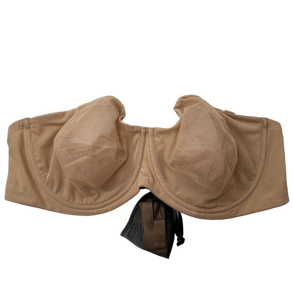 SKIMS Ultra Fine Mesh Strapless Bra Underwire Convertible 44D Clay